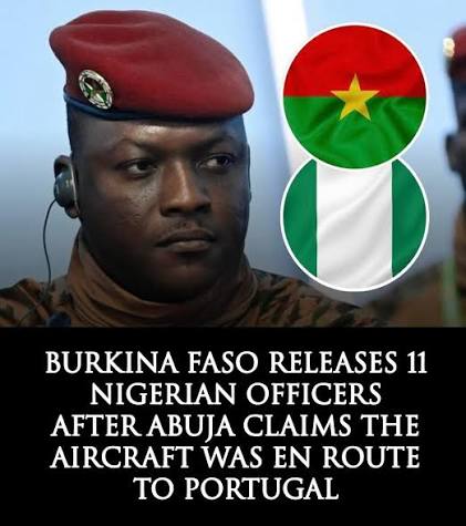 Burkina Faso Frees 11 Nigerian Officers After Unauthorized Landing, Sparks Relief