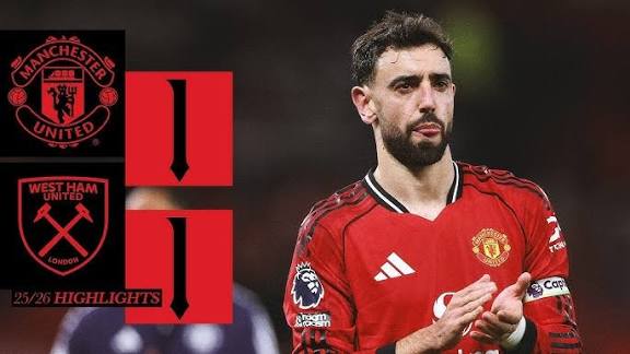 Manchester United found it difficult to attain 3 points against West Ham